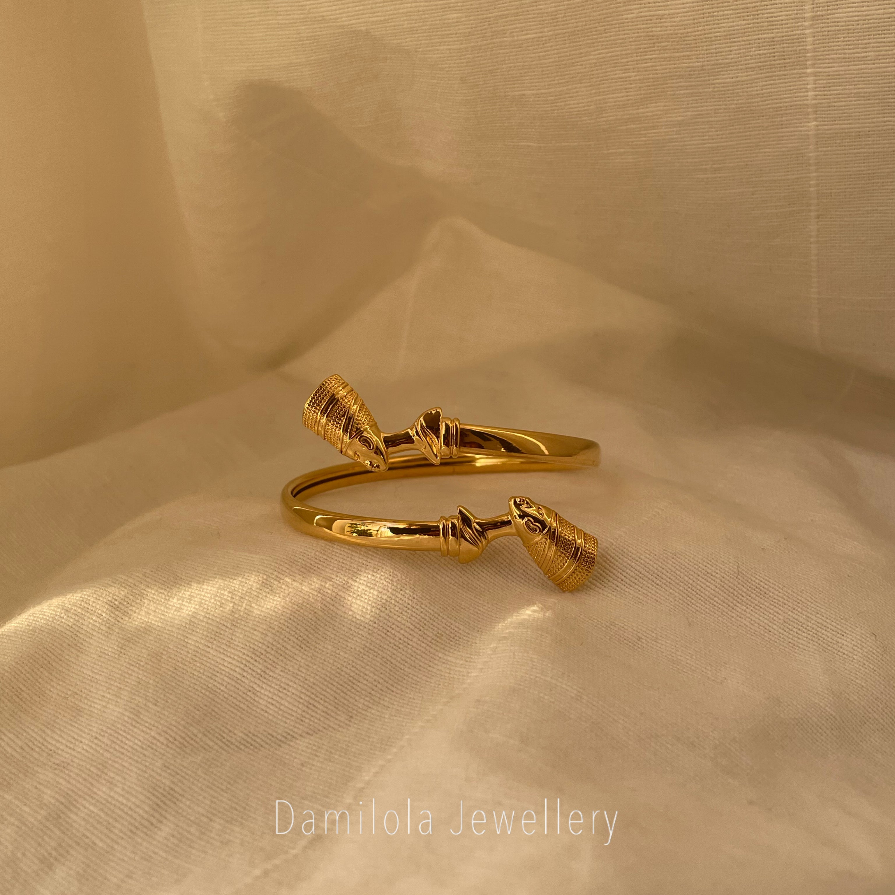 Queen Nefertiti Bangle - Gold/Silver/Black