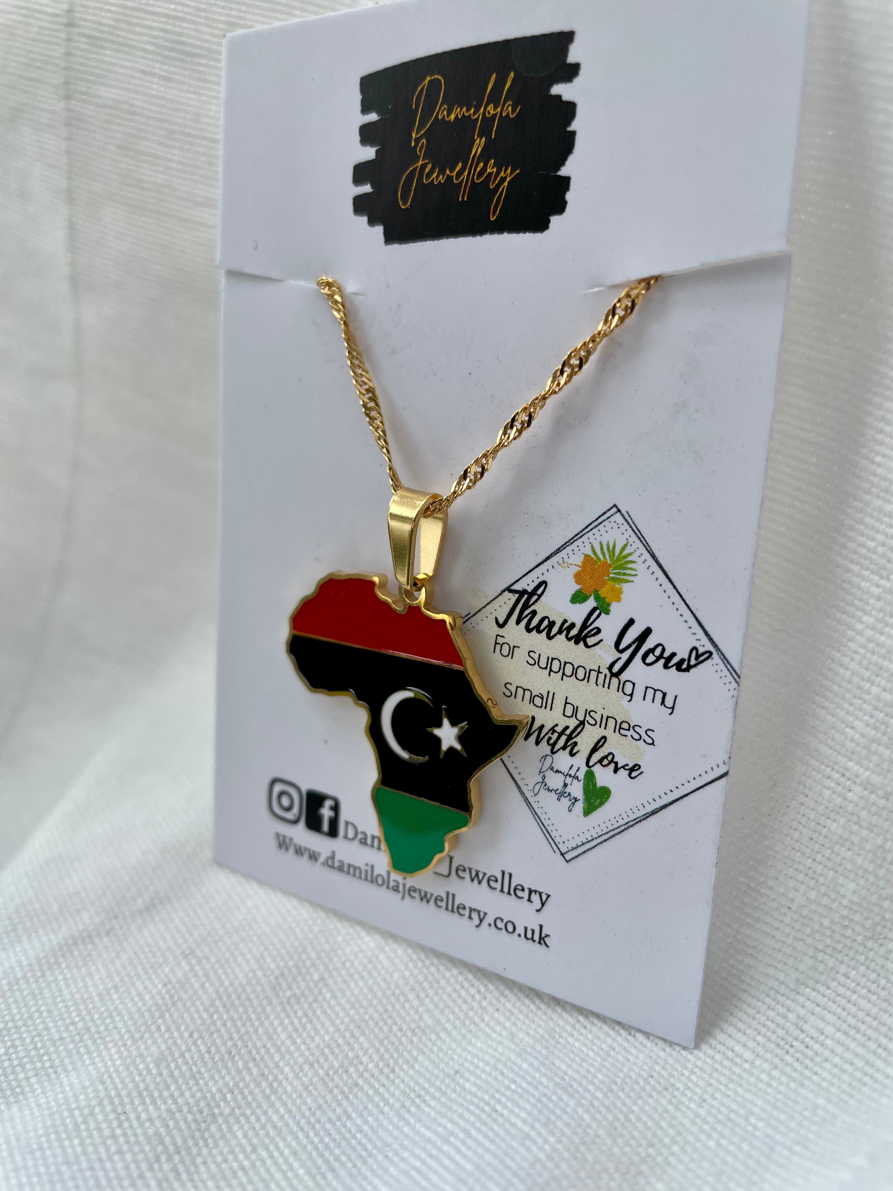 Libya Flag Necklace 🇱🇾