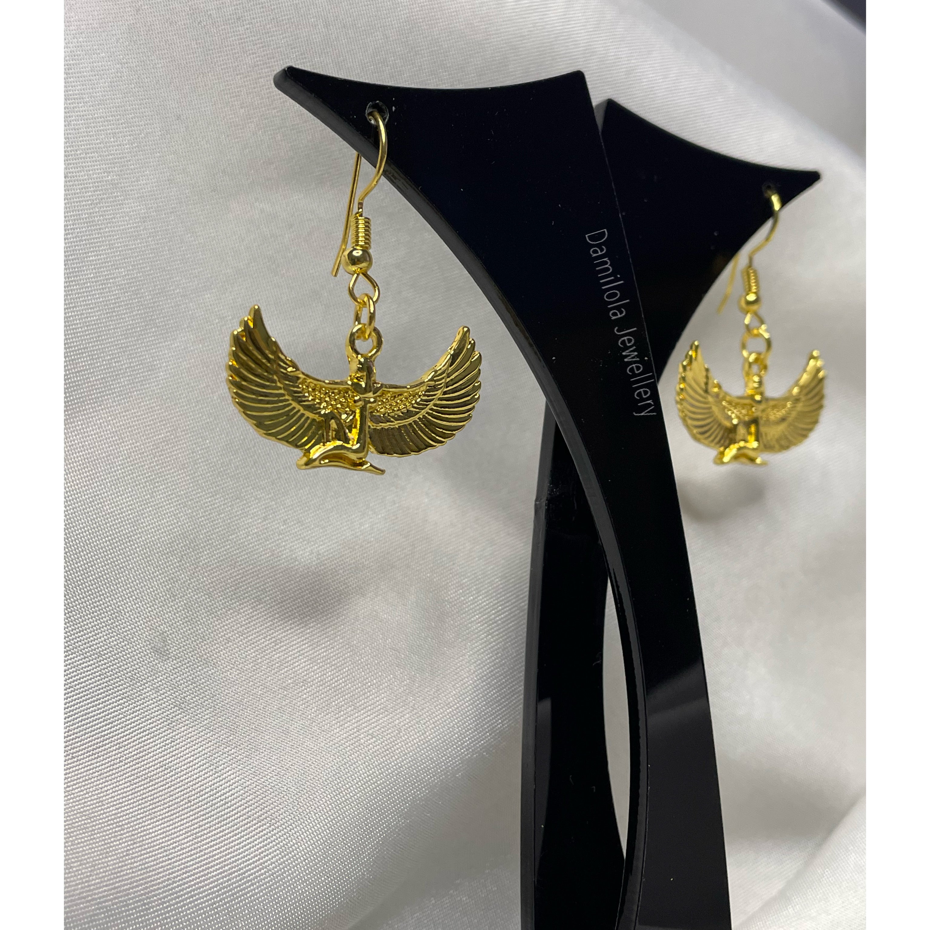 goddess earrings ancient egypt