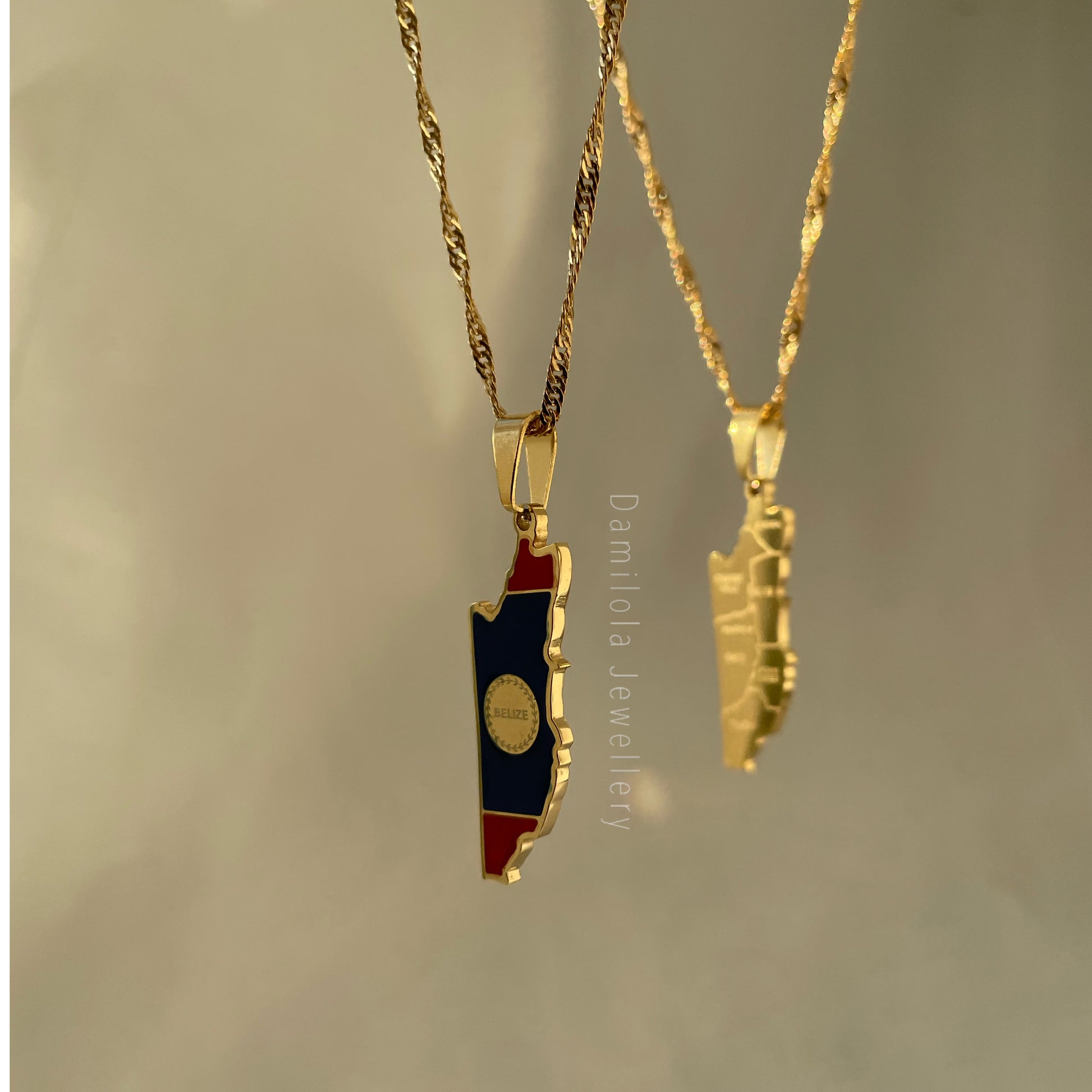 Belize Flag Necklace 🇧🇿