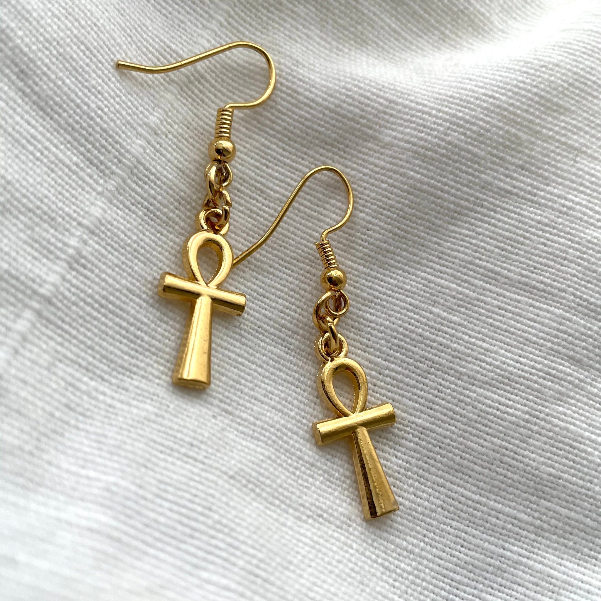 ankh earrings