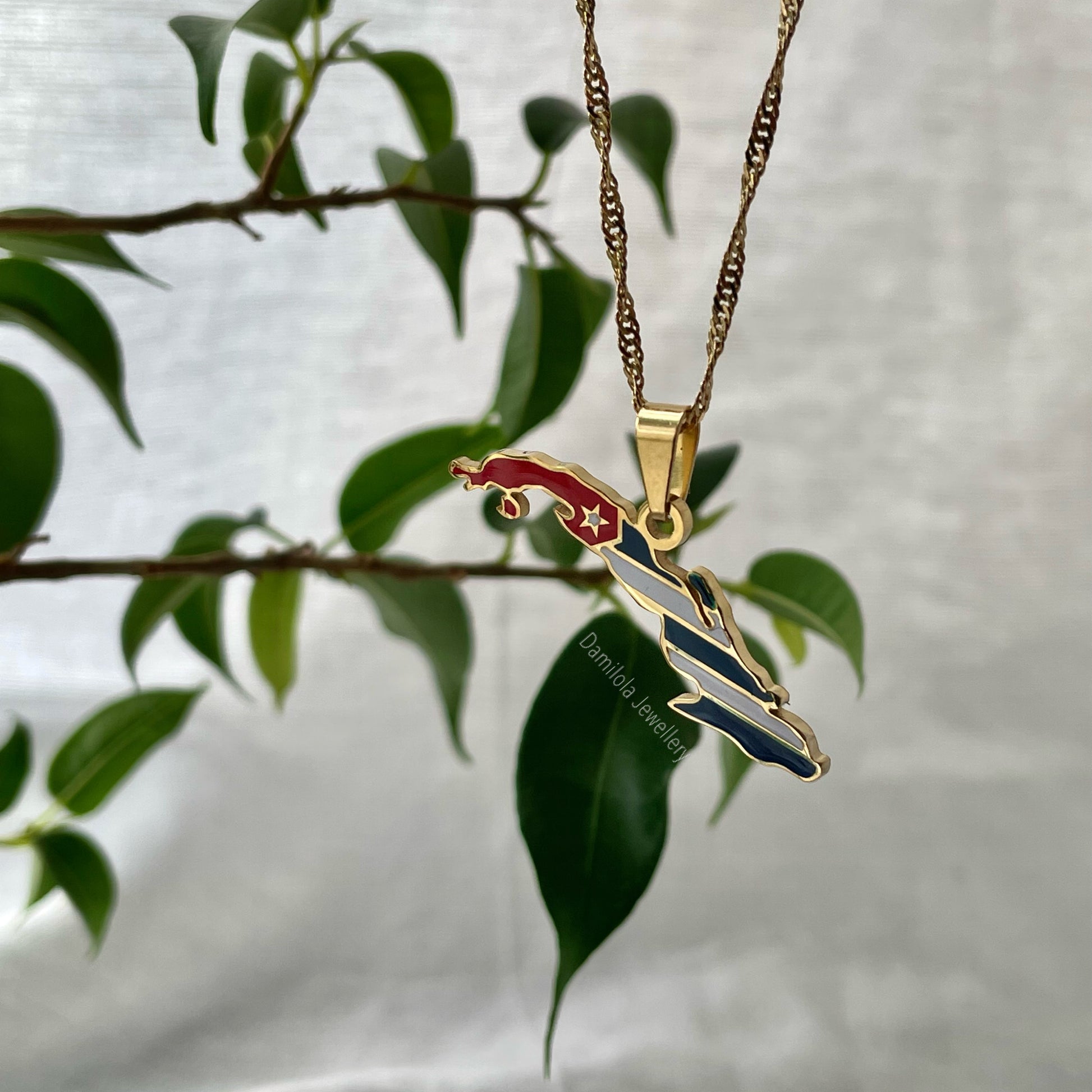Cuba Flag Necklace 🇨🇺