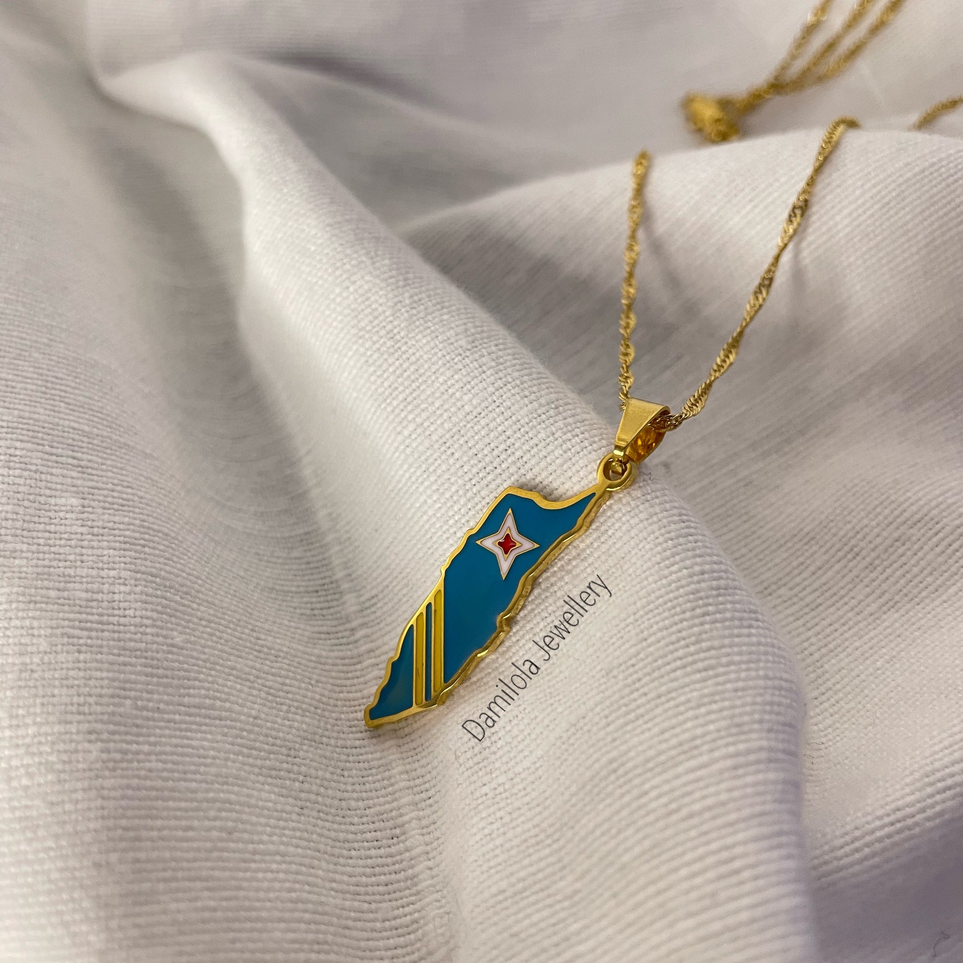 Aruba Flag Necklace 🇦🇼