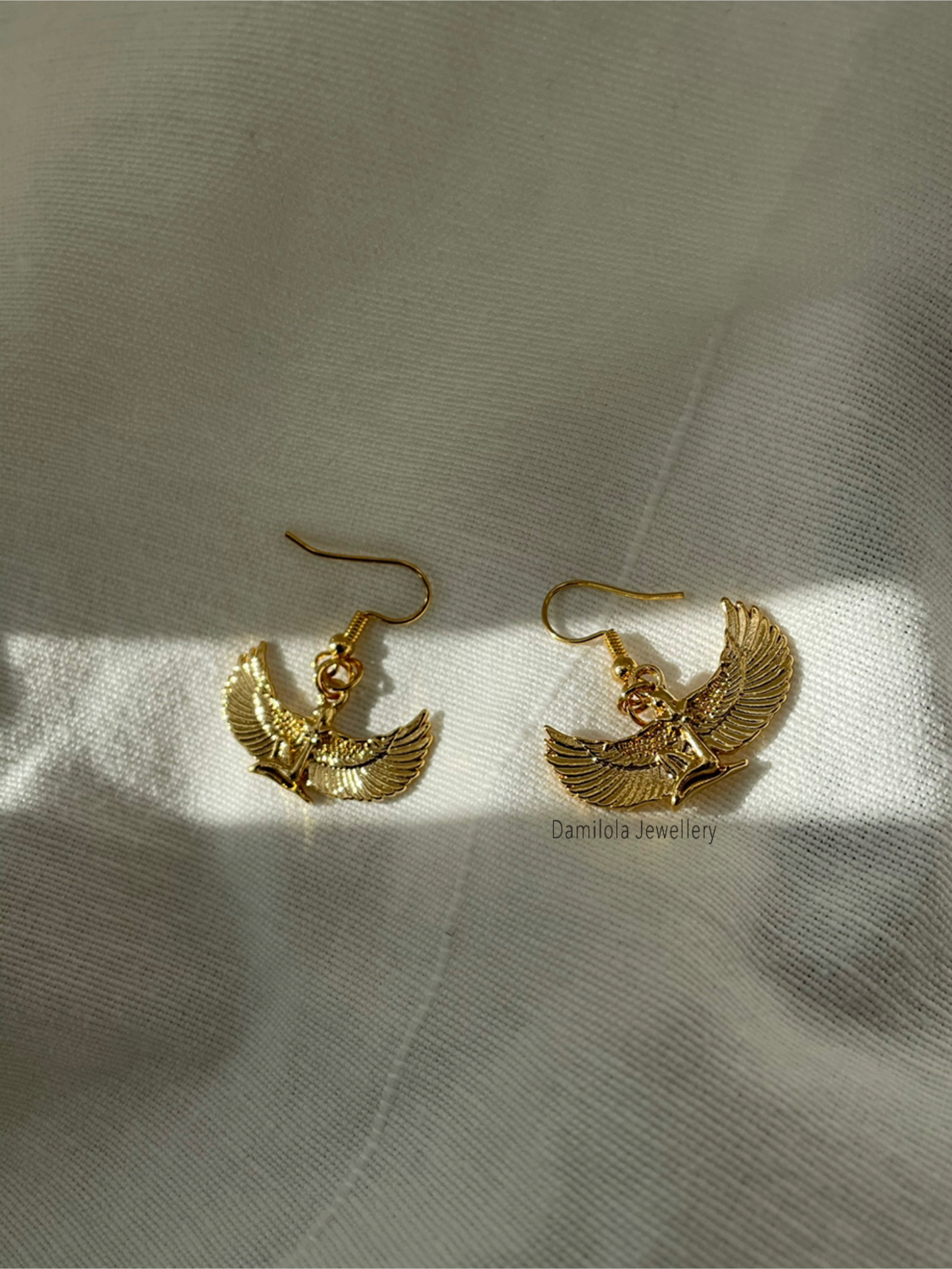 goddess earrings isis 