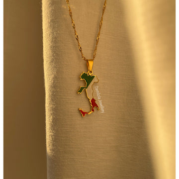 Italy flag necklace 