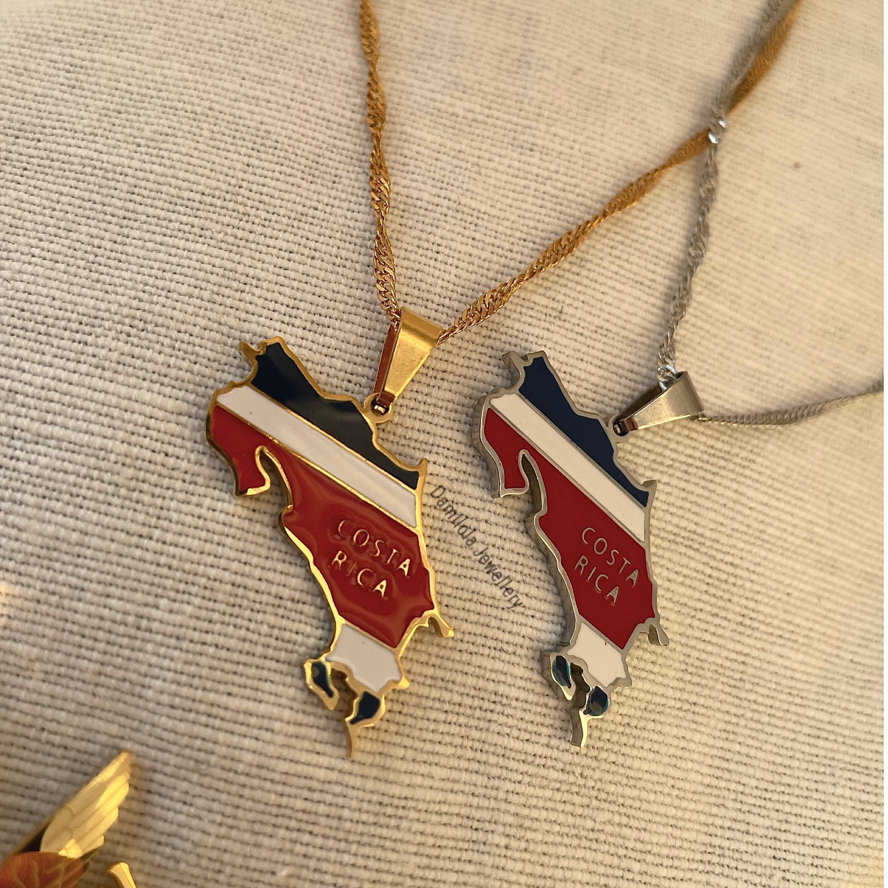 Costa Rica Flag Necklace🇨🇷