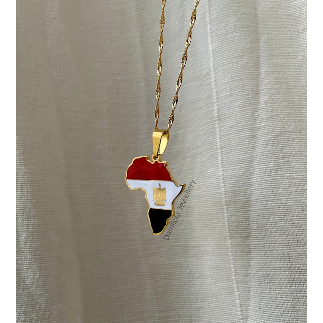 egypt flag necklace 