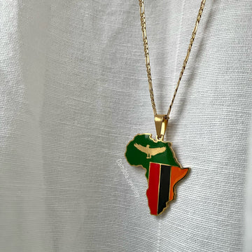 Zambia Flag Necklace 🇿🇲