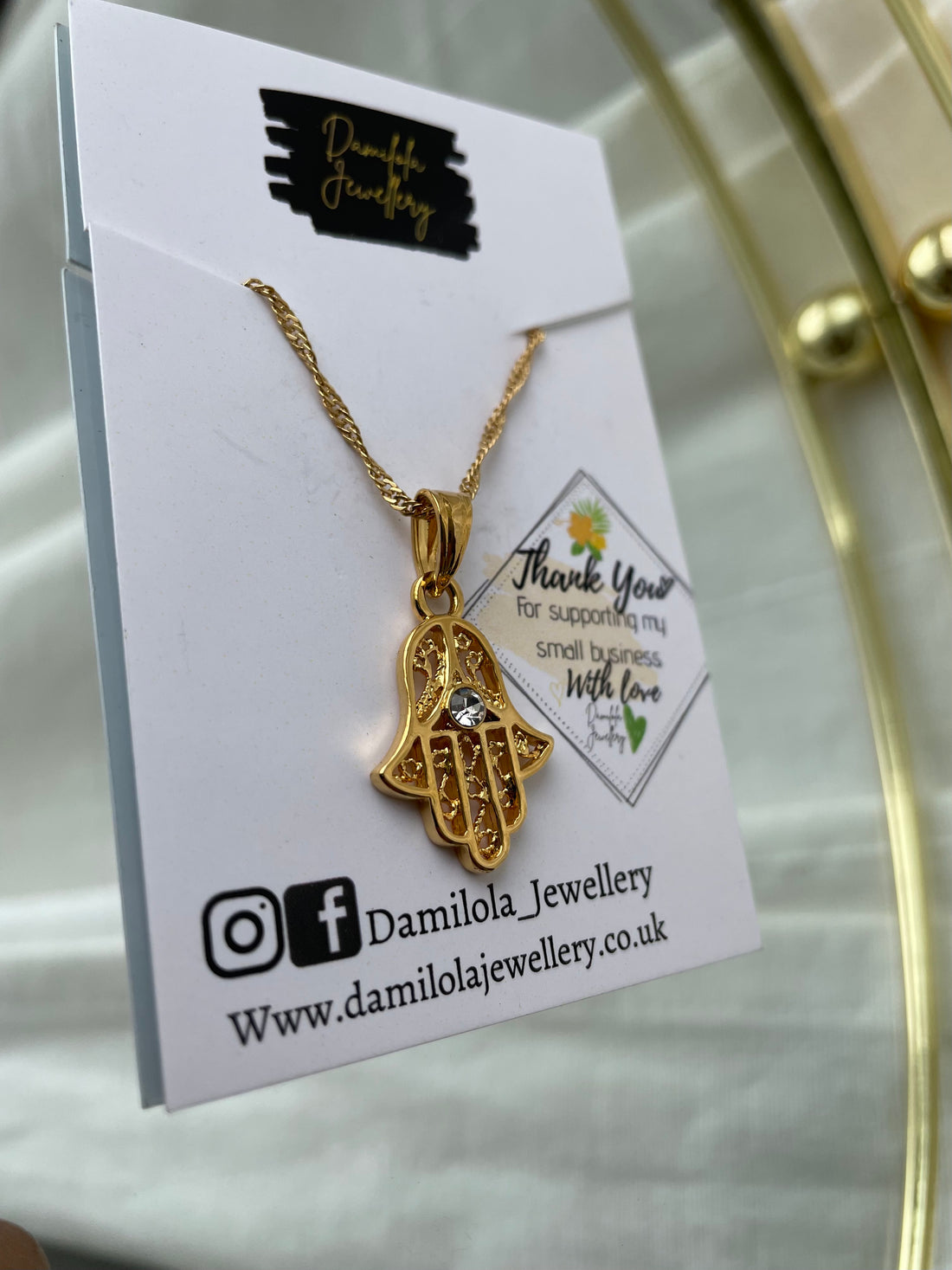 hamsa hand necklace jewellery hamza protect